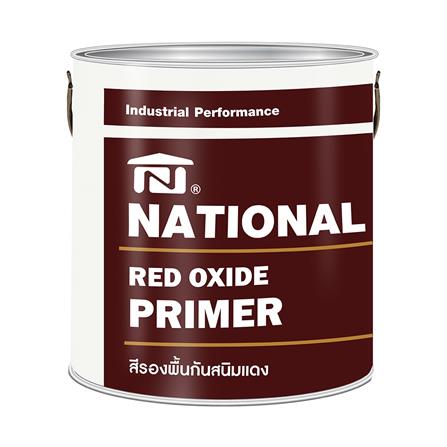สีรองพื้นกันสนิม DELTA NATIONAL RED OXIDE PRIMER สีแดง 5 แกลลอน