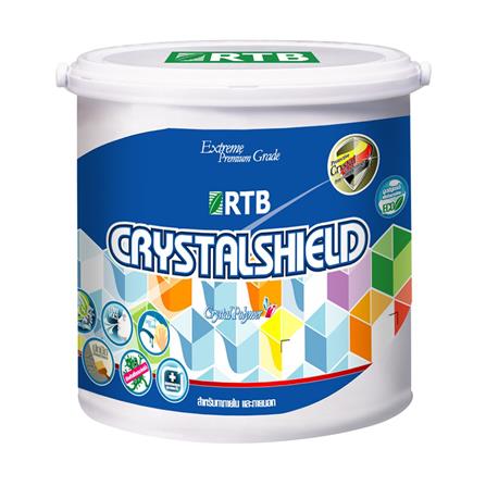 สีน้ำทาภายนอก ชนิดกึ่งเงา RTB CRYSTAL SHIELD BASE C สีขาว 1 แกลลอน