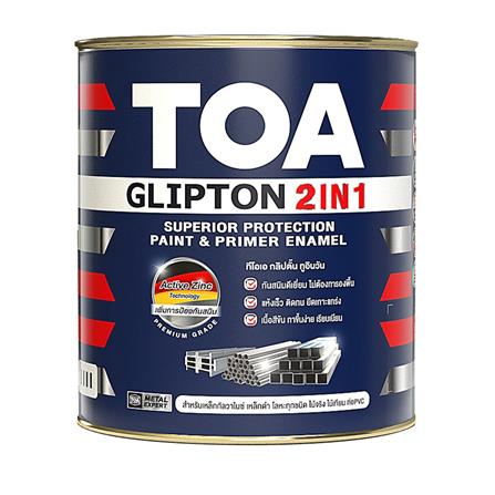 สีน้ำมัน TOA GLIPTON 2IN1 GF888 สีดำ ด้าน 1/4 แกลลอน