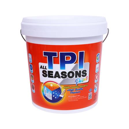 สีน้ำทาภายนอก ชนิดกึ่งเงา TPI ALL SEASON สีขาวงาช้าง 2.5 แกลลอน