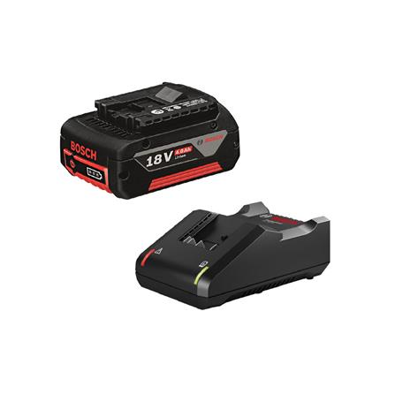 ชุดแบตเตอรี่และที่ชาร์จแบตเตอรี่ BOSCH GBA 18 โวลต์ 4 แอมป์