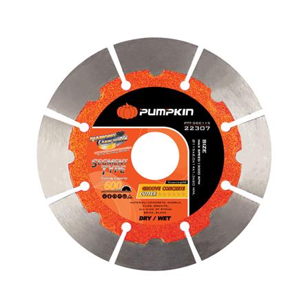 ใบตัดเพชรขอบหยัก PUMPKIN 22307 4.5 นิ้ว x 1.3 มม.