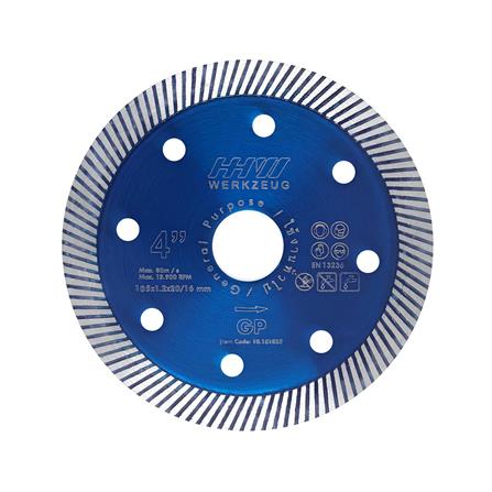 ใบตัดเพชร HHW GP TURBO 4 นิ้ว/105 มม.