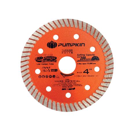 ใบตัดเพชรขอบเทอร์โบ PUMPKIN 23116 4 นิ้ว x 1 มม.