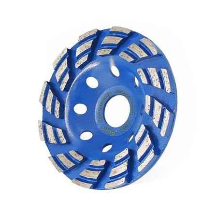 ถ้วยเพชรขัดพื้น ชนิดขัดหยาบ SUMO 240R 4 นิ้ว สีน้ำเงิน