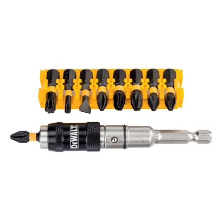 ชุดดอกไขควงพร้อมหัวจับ DEWALT DT70518T-QZ 10ชิ้น/ชุด