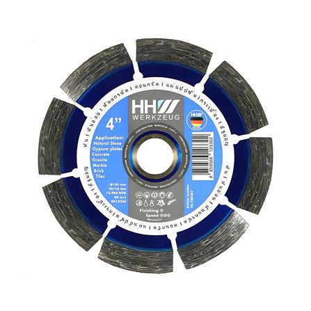 ใบตัดเพชรงานก่อสร้าง HHW 4 นิ้ว/105 มม.