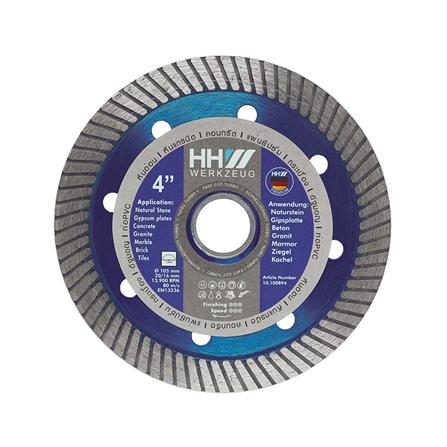 ใบตัดเพชร HHW FAST TURBO 4 นิ้ว/105 มม.