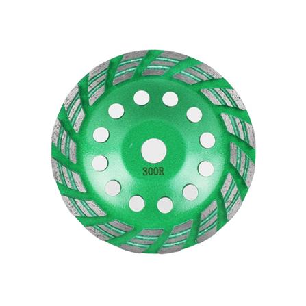 ถ้วยเพชรขัดพื้น ชนิดขัดหยาบ SUMO 300R 7 นิ้ว สีเขียว