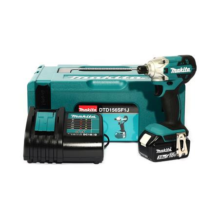 สว่านไขควงไร้สาย (พร้อมแบตเตอรี่) MAKITA M011-DTD156SF1J 1/4 นิ้ว 18 โวลต์