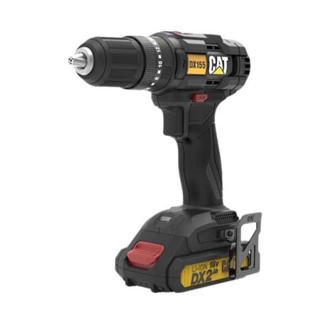 สว่านกระแทกไร้สาย (พร้อมแบตเตอรี่) CAT DX155 18 โวลต์