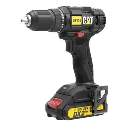 สว่านไขควงไร้สาย (พร้อมแบตเตอรี่) CAT DX145 18 โวลต์