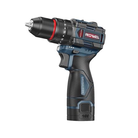 สว่านกระแทกไร้สาย (พร้อมแบตเตอรี่) ROWEL RW-PT-DBDS500 16 โวลต์