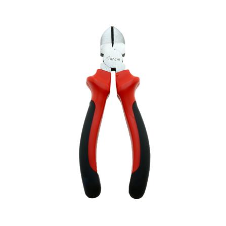 คีมปากเฉียงหุ้มยาง HACHI 7 นิ้ว