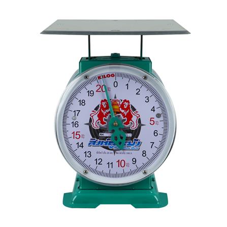 เครื่องชั่งสปริง ตราสิงห์ 20 กก. สีเขียว