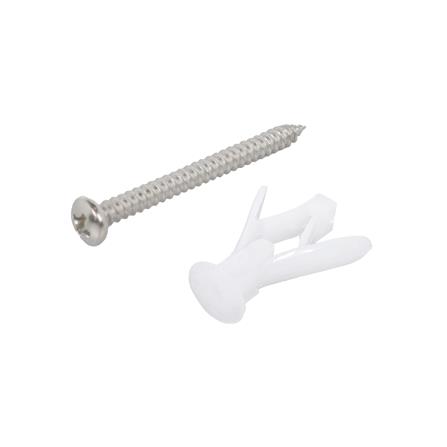 พุกผีเสื้อพร้อมสกรู DEXZON 6x1-1/2 นิ้ว (แพ็ก 20 ชิ้น)