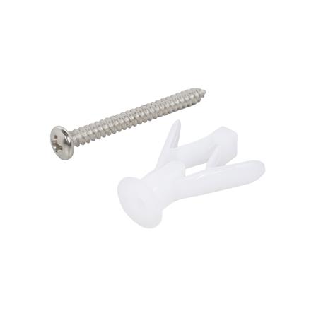 พุกผีเสื้อพร้อมสกรู DEXZON 7x1-1/2 นิ้ว (แพ็ก 20 ชิ้น)