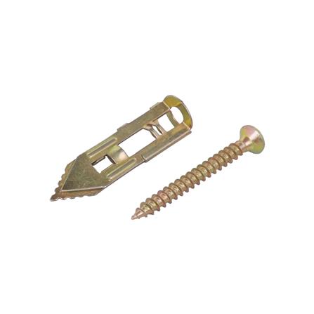 พุ๊กยิปซั่มปีกผีเสื้อ+สกรู DEXZON 12x40 มม. (แพ็ก 50 ชิ้น)