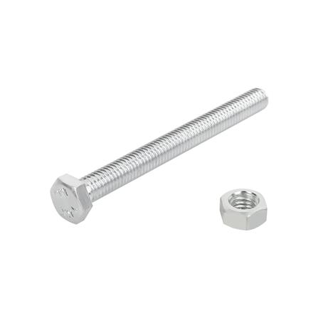 สกรูหัวหกเหลี่ยมพร้อมน็อต DEXZON 5X45 มม. 10 ชิ้น/แพ็ก