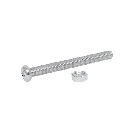 สกรูเกลียวมิลพร้อมนอต JP DEXZON 5X50 มม. แพ็ก 25 ชิ้น