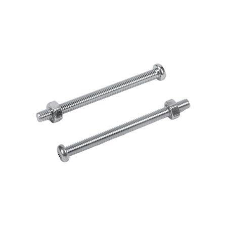 สกรูเกลียวมิลพร้อมนอต JP DEXZON 4X50 มม. แพ็ก 25 ชิ้น