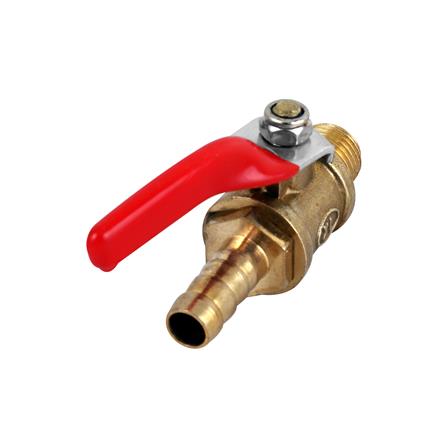 บอลวาล์วตัวผู้ - หางปลา EUROX 2 หุน สีทอง