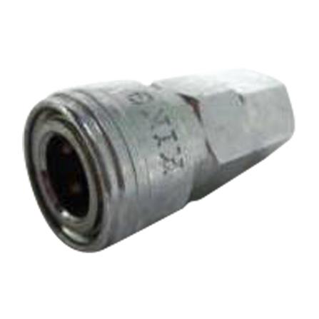 ข้อต่อลม เกลียวใน ตัวเมีย KING 20SF 1/4 นิ้ว สีเงิน