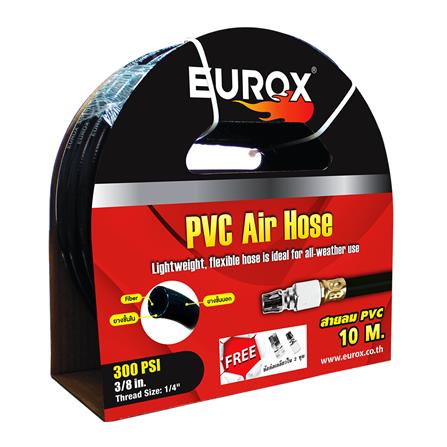 สายลม PVC พร้อมข้อต่อ EUROX 3/8 นิ้ว 10 ม.