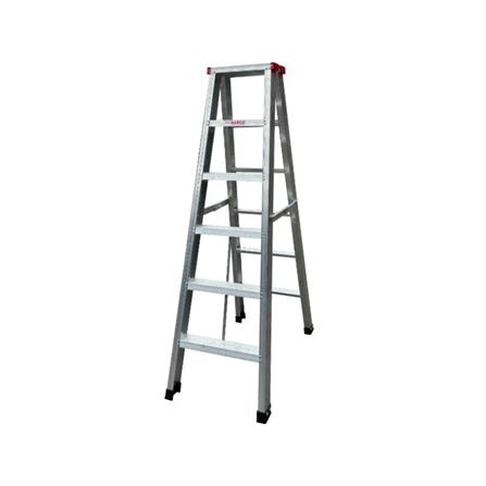 บันไดอะลูมิเนียมทรง A 2 ทาง BARCO 6 ขั้น