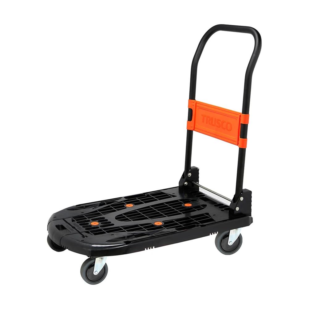 รถเข็นอเนกประสงค์พับได้ 4 ล้อ TRUSCO MPK-780 200 กก. สีดำ-ส้ม