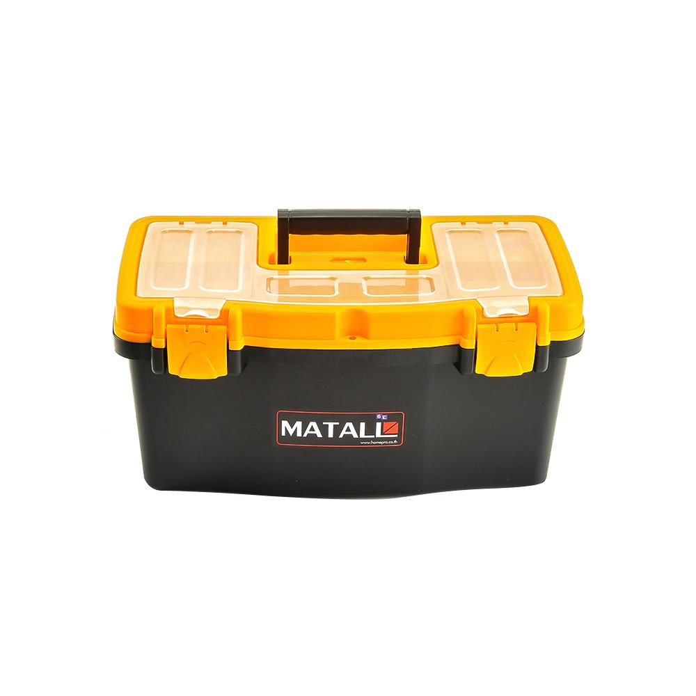 กล่องเครื่องมือพลาสติก PRO MATALL HL3078-F 19 นิ้ว สีดำ/เหลือง