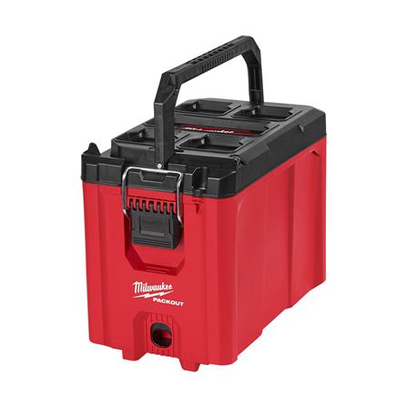 กล่องเครื่องมือ MILWAUKEE PACKOUT COMPACT สีดำ-แดง