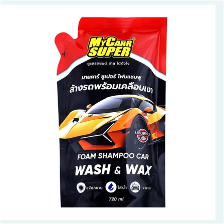 โฟมแชมพูล้างรถเคลือบเงา MY CARR SUPER 720 มล. BLOSSOM BREEZE