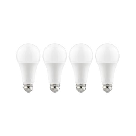หลอด LED L&amp;E A60 BULB 18 วัตต์ COOL WHITE E27 แพ็ก 4 ชิ้น