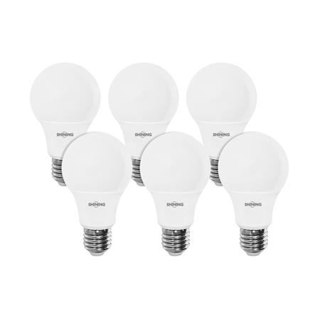 หลอด LED SHINING 11 วัตต์ DAYLIGHT E27 แพ็ก 6 ชิ้น