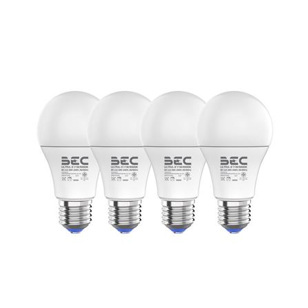 หลอด LED BEC ULTRA-X 11 วัตต์ DAYLIGHT E27 แพ็ก 4 ชิ้น