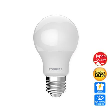 หลอด LED TOSHIBA A60 G7 9 วัตต์ WARM WHITE E27
