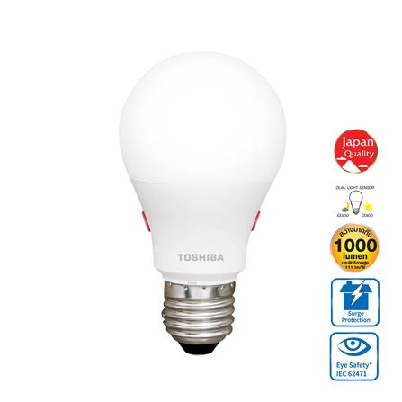 หลอด LED TOSHIBA SUNLIGHT SENSOR 9 วัตต์ WARM WHITE E27