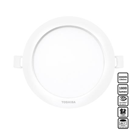 ดาวน์ไลท์ LED TOSHIBA HIGH WATT 5.52 นิ้ว 15 วัตต์ COOL WHITE สีขาว