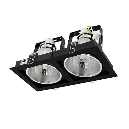 ดาวน์ไลท์ BEC DJ926-2L/BK 12 นิ้ว สีดำ เหลี่ยม