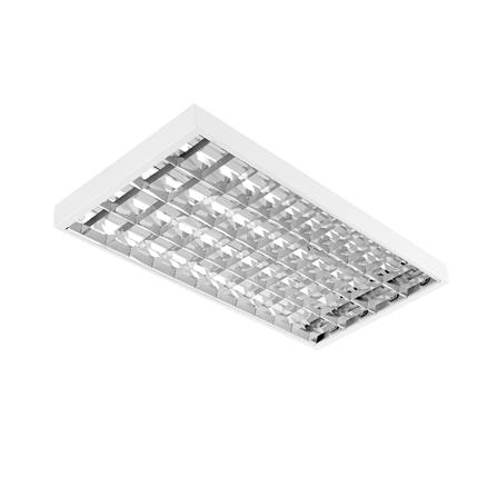 โคมตะแกรงติดลอย CARINI AURA S DE 4X120 ซม. สีขาว/สีเงิน