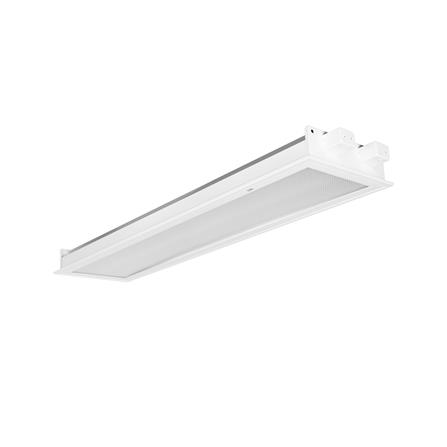 โคมตะแกรงฝังฝ้า L&amp;E 9I-00738 2X1200 มม. สีขาว
