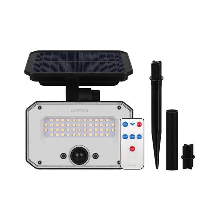 ไฟผนังภายนอก SOLAR LAMPTAN ELITE 10 วัตต์ WARM WHITE สีดำ