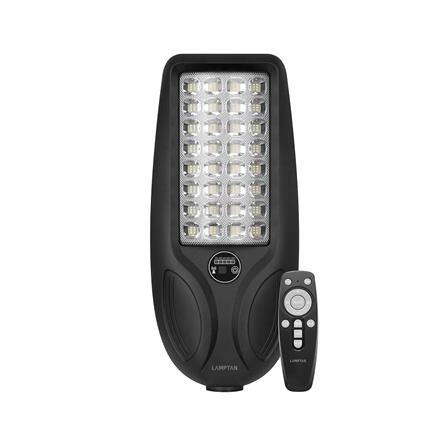 ไฟถนน SOLAR LAMPTAN CURVY 450 วัตต์ DAYLIGHT สีดำ