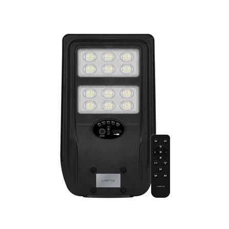 ไฟถนน SOLAR LAMPTAN METRO 200 วัตต์ DAYLIGHT สีดำ