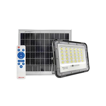สปอทไลท์ SOLAR RACER FLOODLIGHT 100 วัตต์ วอร์มไวท์ สีเทา