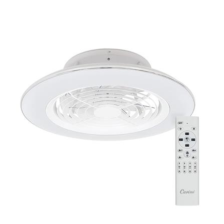 พัดลมไฟเพดาน LED CARINI TRY-NOVA105WH 60 วัตต์ COOLWHITE/DAYLIGHT/WARMWHITE สีขาว 25 นิ้ว