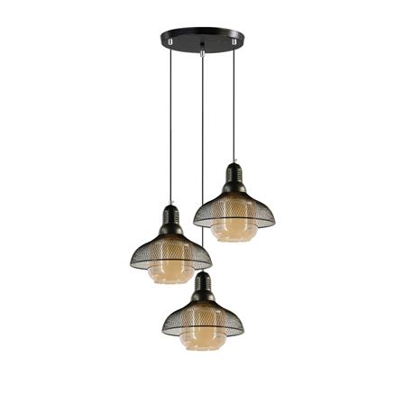 ไฟช่อ SUCCESS SCP-4004/3 สีดำ/ชา 3 หัว