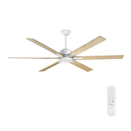 พัดลมไม่มีโคมไฟ MR.KEN 25-01905 84 นิ้ว สีขาว/น้ำตาล