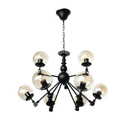 ไฟช่อ EVL HL-0011/9 สีดำ 9 หัว